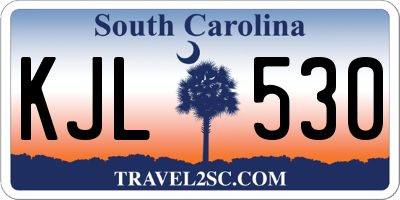 SC license plate KJL530