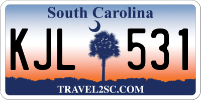 SC license plate KJL531