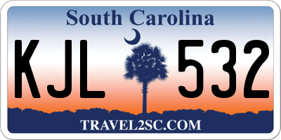 SC license plate KJL532