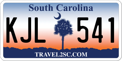 SC license plate KJL541