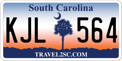 SC license plate KJL564