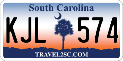 SC license plate KJL574