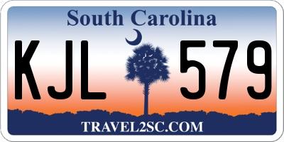 SC license plate KJL579