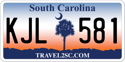 SC license plate KJL581