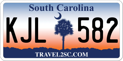 SC license plate KJL582