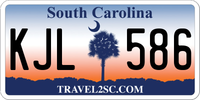 SC license plate KJL586