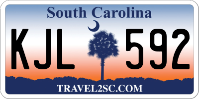 SC license plate KJL592