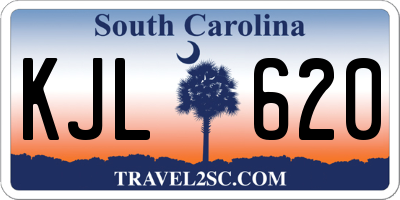 SC license plate KJL620