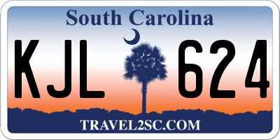 SC license plate KJL624