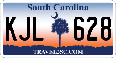 SC license plate KJL628