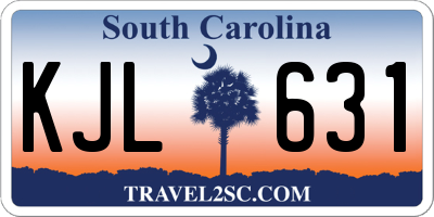 SC license plate KJL631