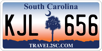 SC license plate KJL656