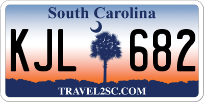SC license plate KJL682
