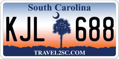 SC license plate KJL688