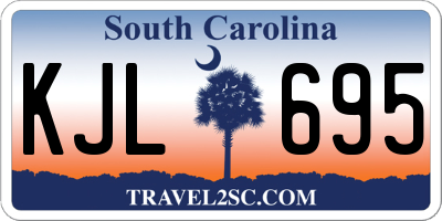 SC license plate KJL695
