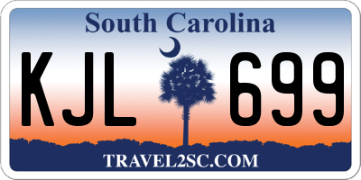 SC license plate KJL699