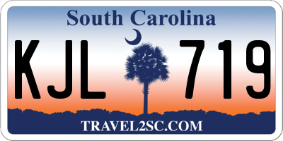 SC license plate KJL719