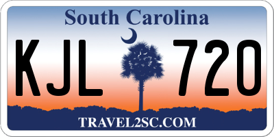SC license plate KJL720