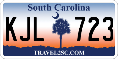 SC license plate KJL723