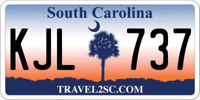 SC license plate KJL737