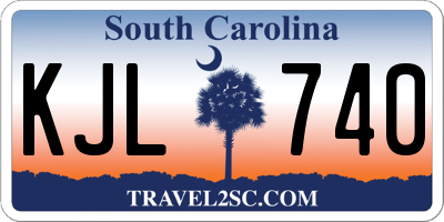 SC license plate KJL740