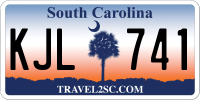 SC license plate KJL741
