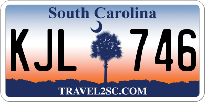 SC license plate KJL746