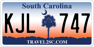 SC license plate KJL747