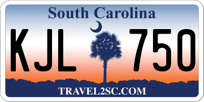 SC license plate KJL750