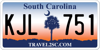 SC license plate KJL751