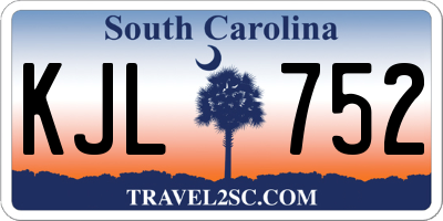 SC license plate KJL752