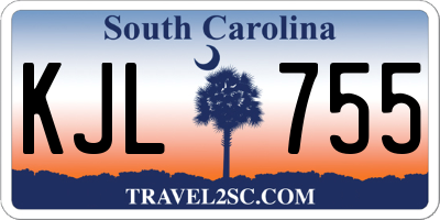 SC license plate KJL755