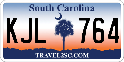 SC license plate KJL764
