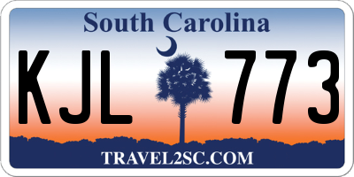 SC license plate KJL773