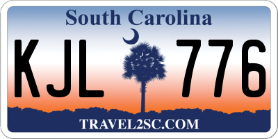 SC license plate KJL776