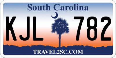 SC license plate KJL782