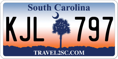 SC license plate KJL797