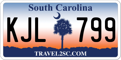 SC license plate KJL799