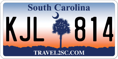 SC license plate KJL814