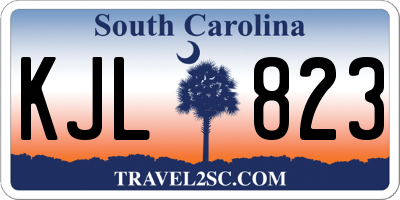 SC license plate KJL823