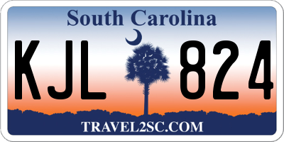 SC license plate KJL824
