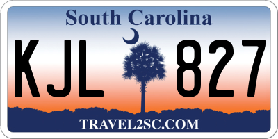 SC license plate KJL827
