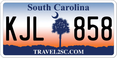 SC license plate KJL858