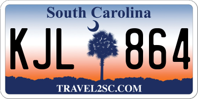SC license plate KJL864