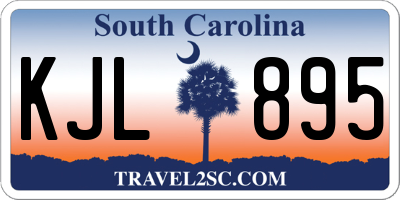 SC license plate KJL895