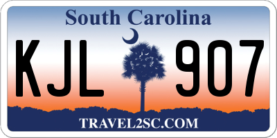SC license plate KJL907