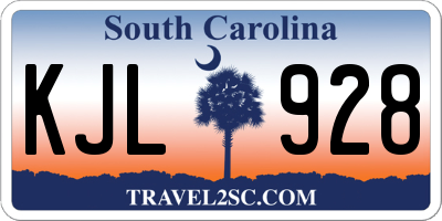 SC license plate KJL928