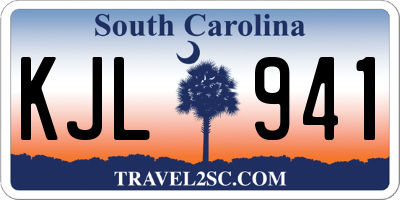 SC license plate KJL941