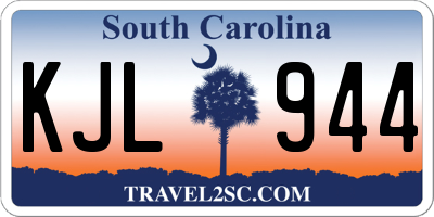 SC license plate KJL944