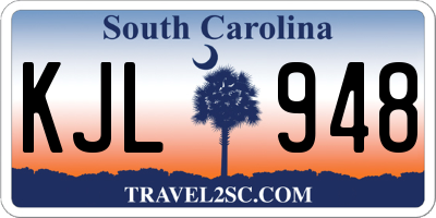 SC license plate KJL948